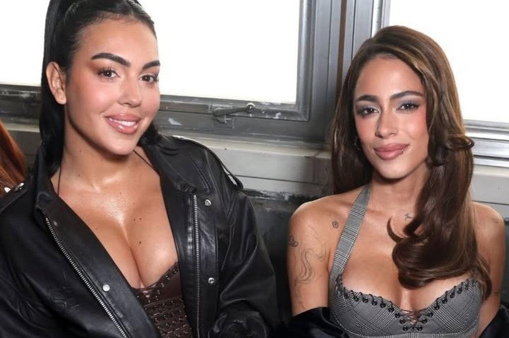 Georgina Rodríguez da que hablar con un foto sexy y Tini deslumbra: los looks de las famosas en la Semana de la Moda de París