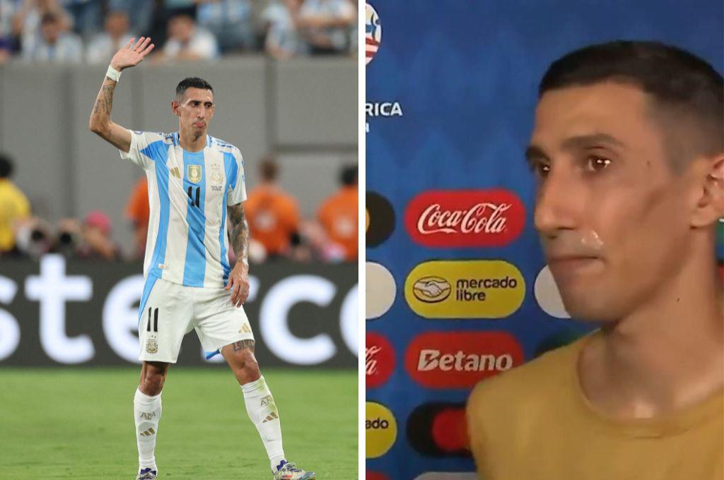 Di María, casi entre lágrimas, dice que no está listo para su último partido con Argentina y revela el gesto que tuvo Messi