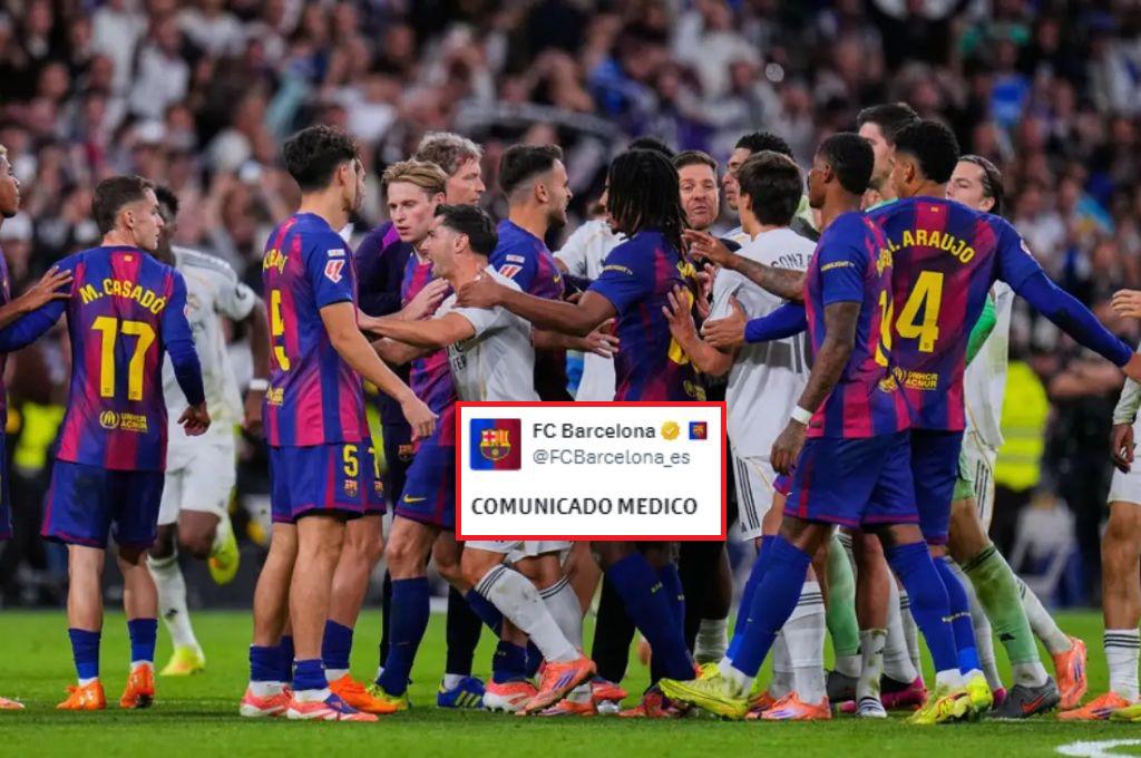 No solo fue perder ante Real Madrid: Barcelona recibe una de las peores noticias sobre una de sus figuras: Se rompió