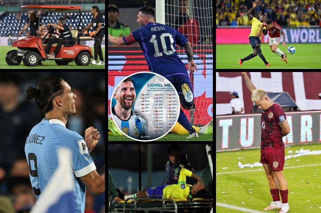 El regreso histórico de Messi con Argentina, el ‘adiós’ de Neymar, Uruguay rompe récord ante Brasil y el batacazo de Venezuela