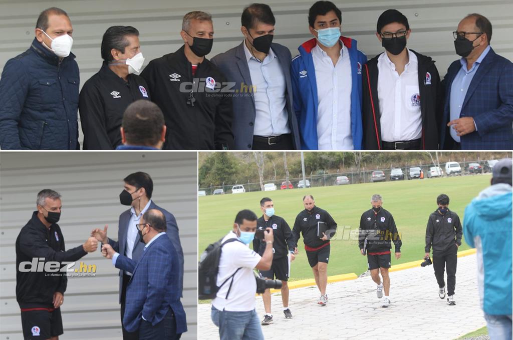 Las primeras imágenes de Pablo Lavallén como DT de Olimpia: Así inspeccionó la Cueva del León y sus exquisitas canchas