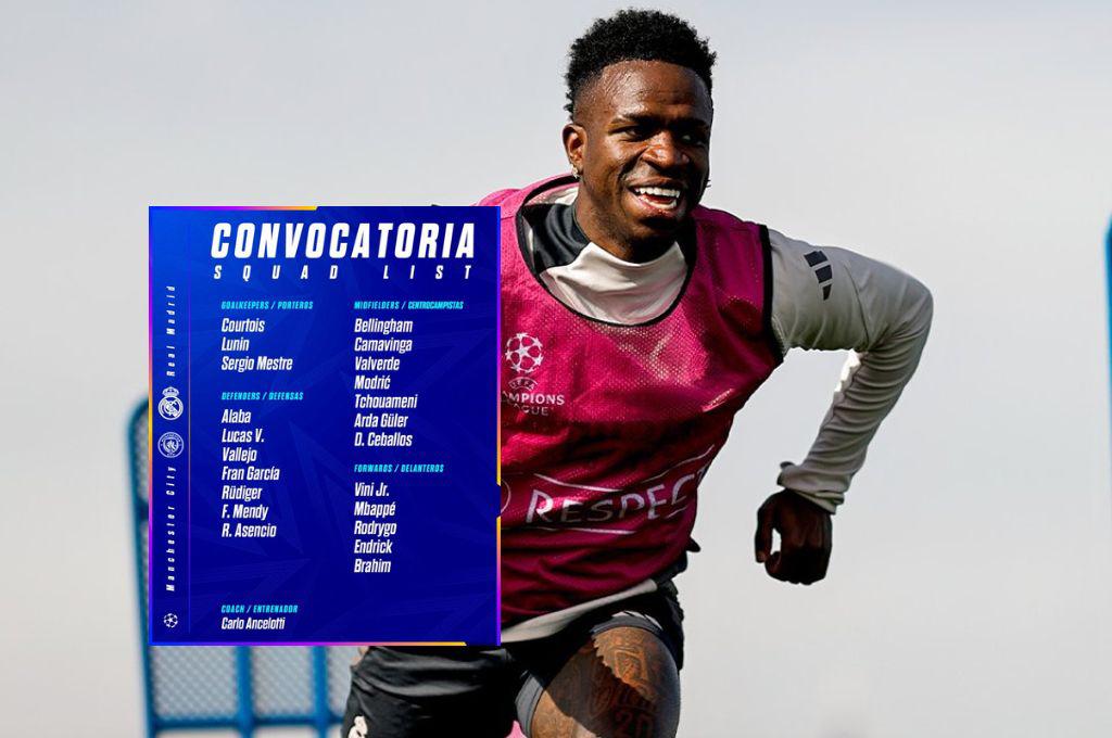 Tres regresan y dos lesionados: Real Madrid confirma su convocatoria para eliminar al City de la Champions League