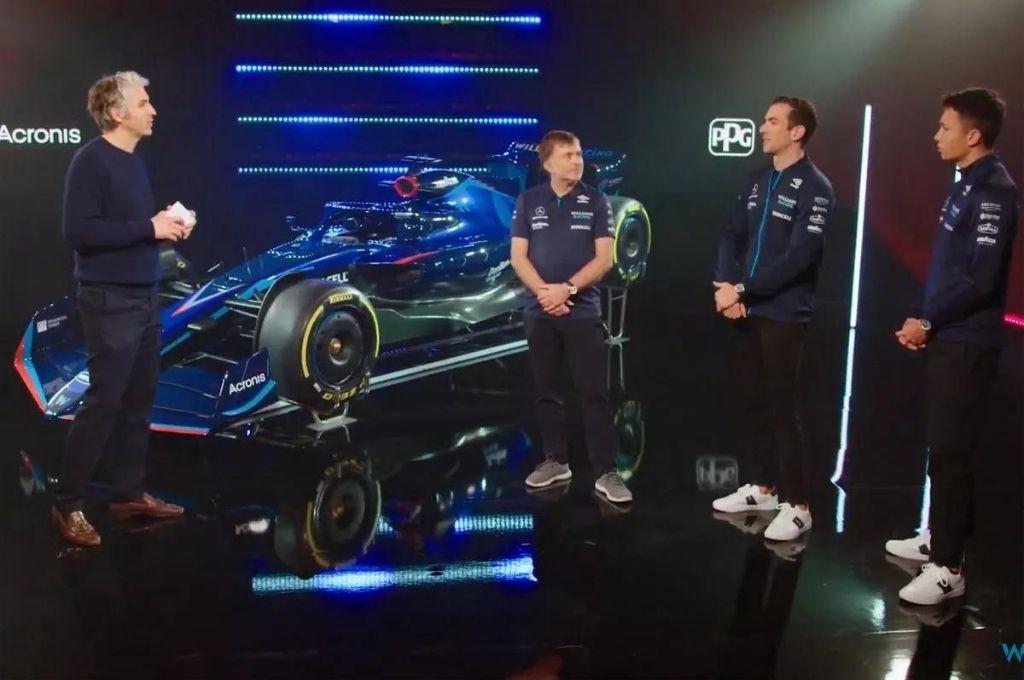 La escudería Williams estrenó decoración en su FW44 para temporada 2022 de Fórmula Uno