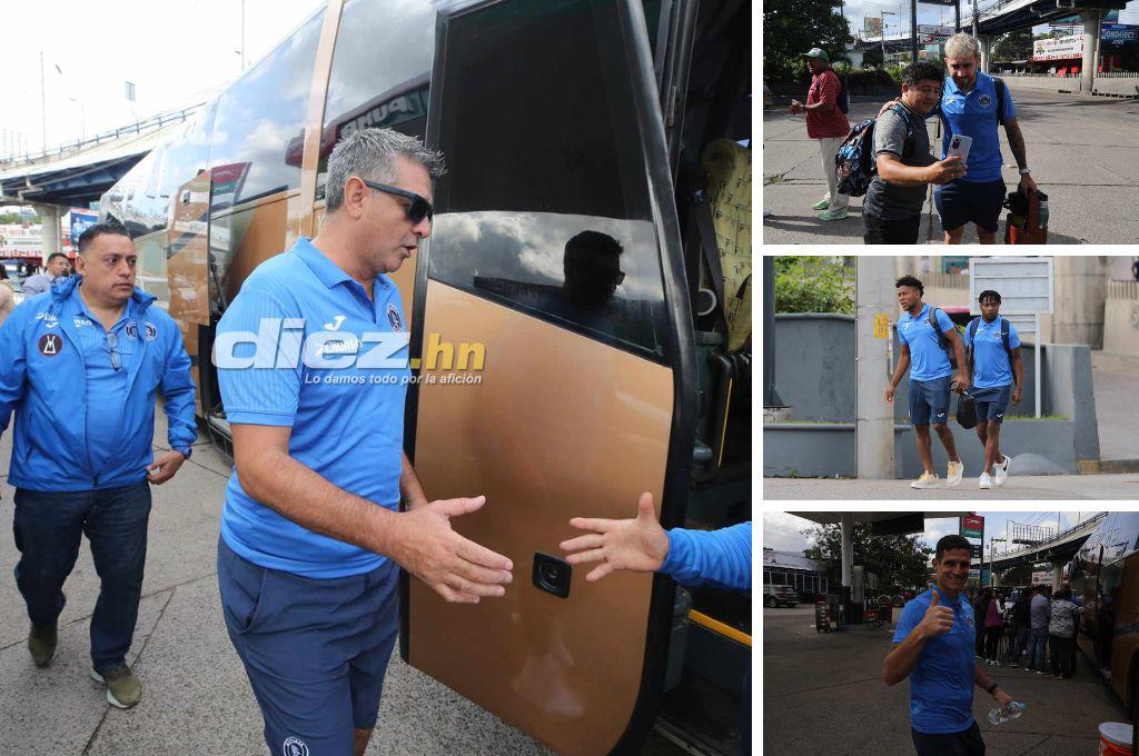 ¿Quiénes viajaron? Así fue la salida del Motagua de Diego Vázquez rumbo a Olancho para disputar el repechaje