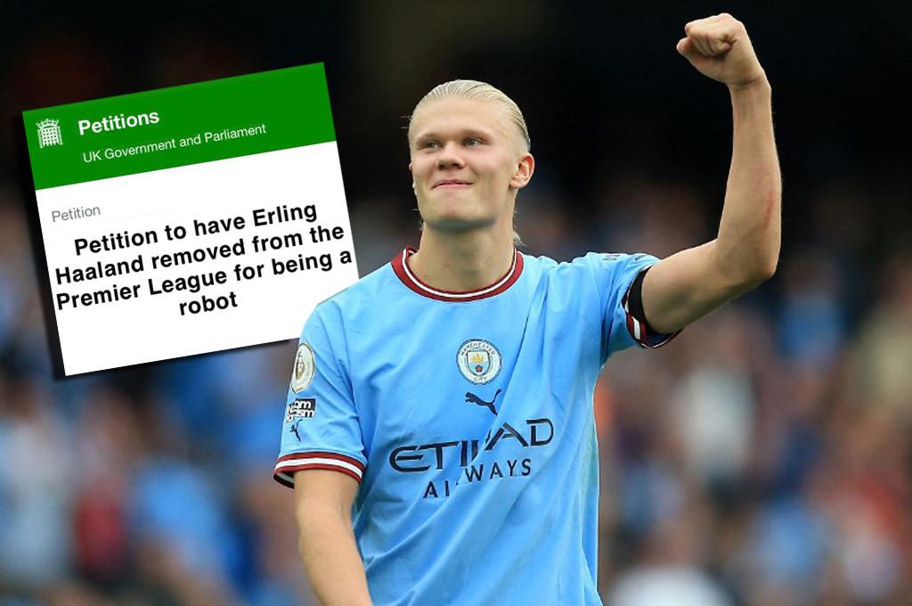 ¿Es un robot? La insólita razón por la que juntaron más de dos millones de firmas para echar a Haaland de la Premier League