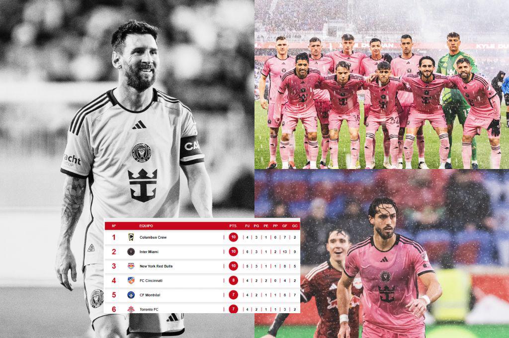 ¡Sin Messi, no hay fiesta! Inter Miami fue goleado ante el New York Red Bulls y cae del liderato: así queda la tabla en la MLS