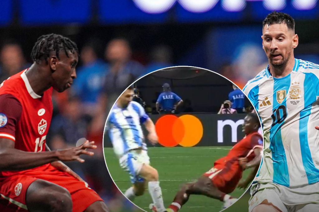 Copa América: sufrió comentarios racistas por dura entrada a Lionel Messi y Canadá responde