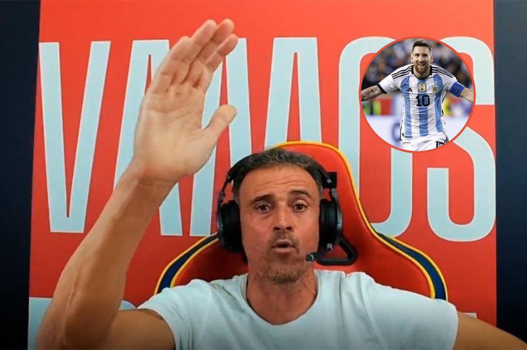 Luis Enrique en su debut como streamer: “Si no gana España el Mundial de Qatar 2022, quiero que gane Argentina por Messi”