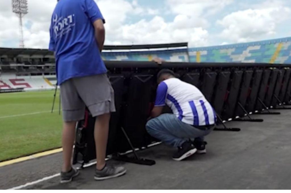 ¡Con toda la tecnología! Estadio Nacional Chelato Uclés contará con nuevo sistema de seguridad y así instalan las vallas led