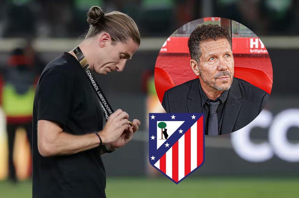 La rotunda respuesta de Filipe Luís al Atlético de Madrid para reemplazar al Cholo Simeone tras ganar todo con Flamengo