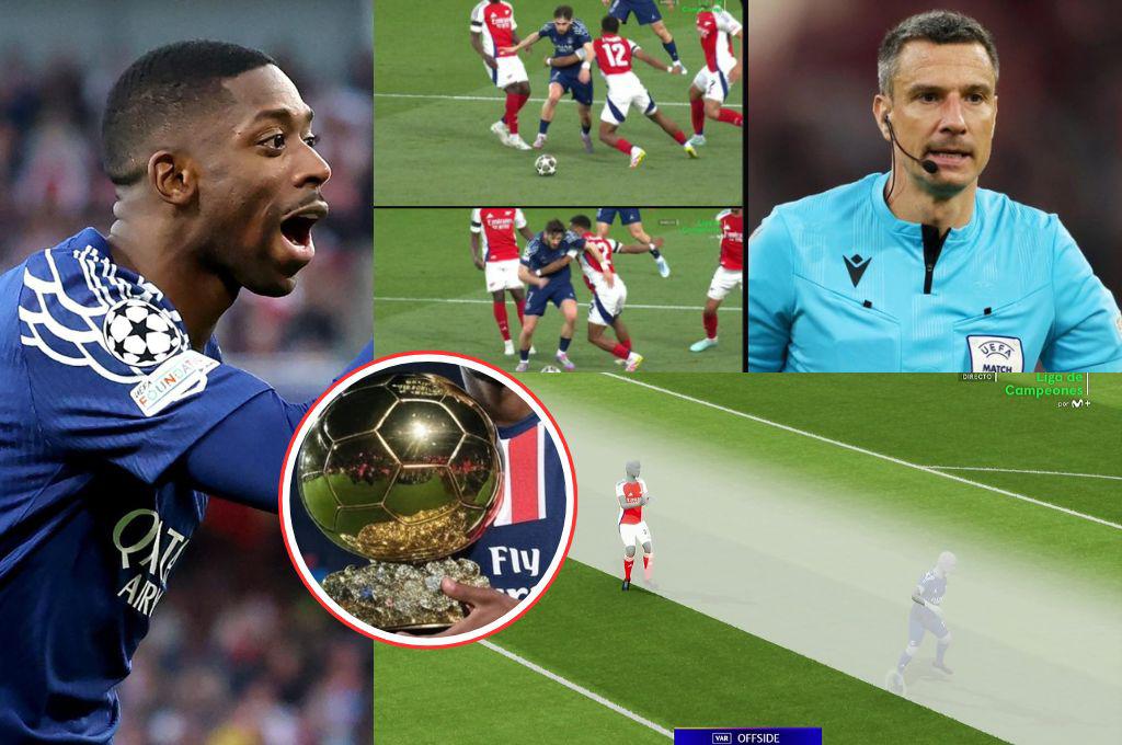 El penalón que el VAR y el árbitro no vieron, la burla de Dembélé al Arsenal y la estrella que acaricia el Balón de Oro