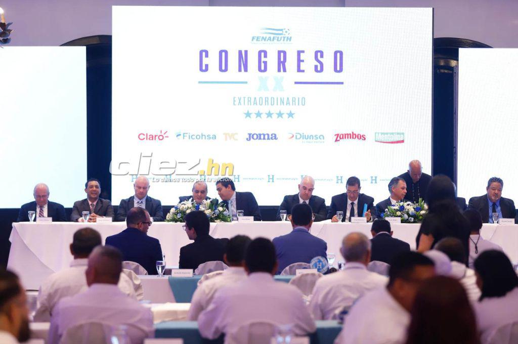 Las imágenes del XX Congreso Extraordinario de Fenafuth; Jorge Salomón hasta 2027, Diego Vázquez y Salvador Nasralla, presentes