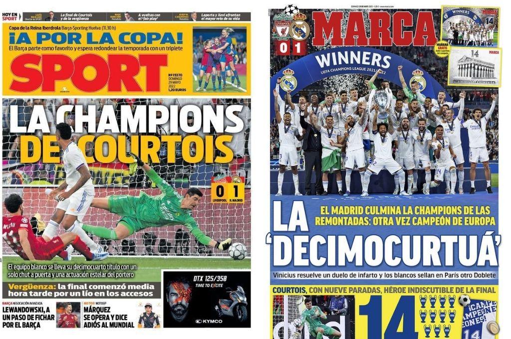 Diarios de Barcelona se muerden la lengua: Lo que dice la prensa del título 14 de Champions League del Real Madrid