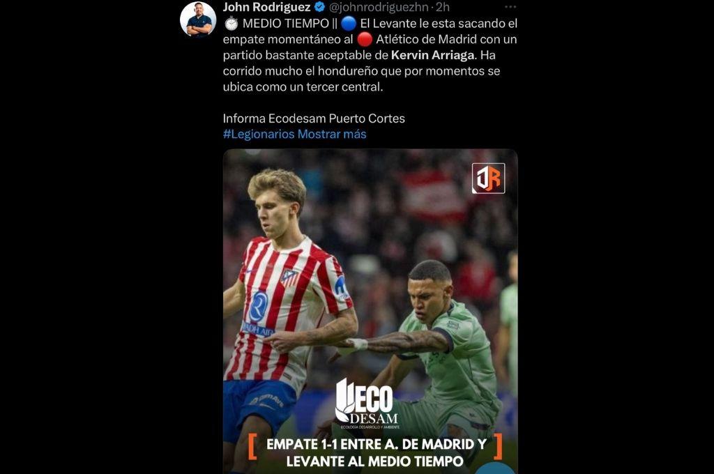 Jugadorazo de cojones es una cosa loca: la prensa se rinde ante Kervin Arriaga tras su partido en el Levante-Atlético