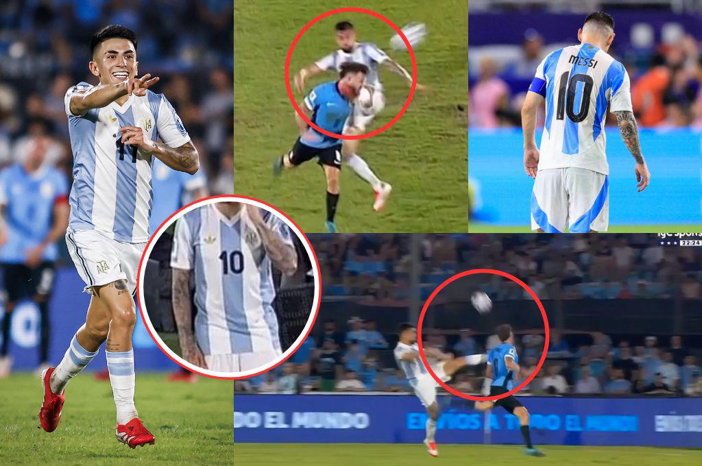 El jugador que utilizó la '10' de Messi, la burla de Uruguay a Argentina y la patada de 'cárcel' de Nico González a Nández