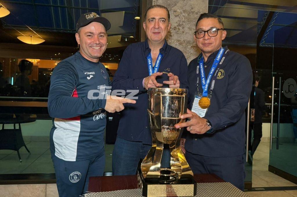 Así fue la celebración íntima de Motagua tras conquistar la copa 20 ante Marathón