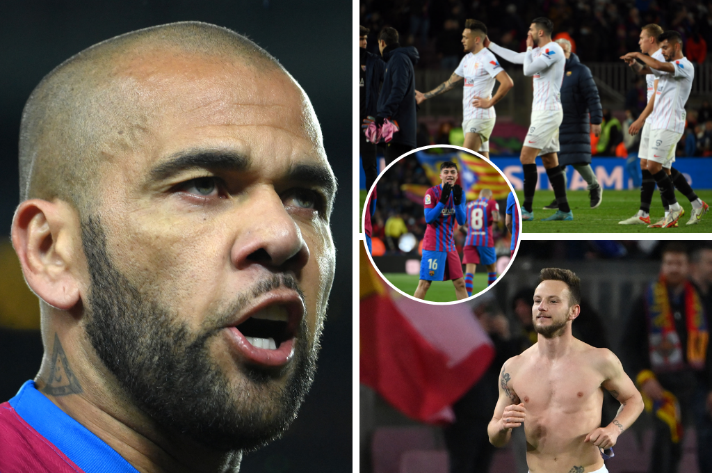 NO SE VIO EN TV: La locura de Dembélé y Dani Alves en el golazo de Pedri; Rakitic terminó en calzoncillos el Barcelona-Sevilla