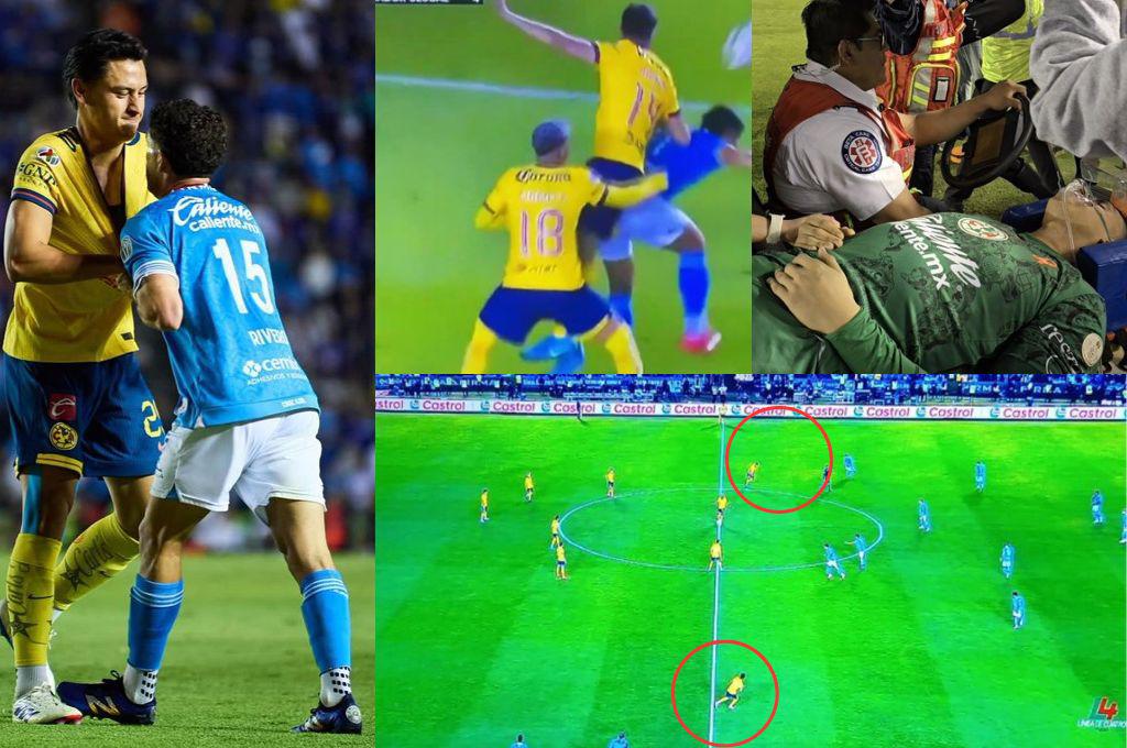 El VAR se hizo el ‘ciego’ y tenía que anular el penal de América, el robo al Cruz Azul y la pelea en vestuarios con el árbitro