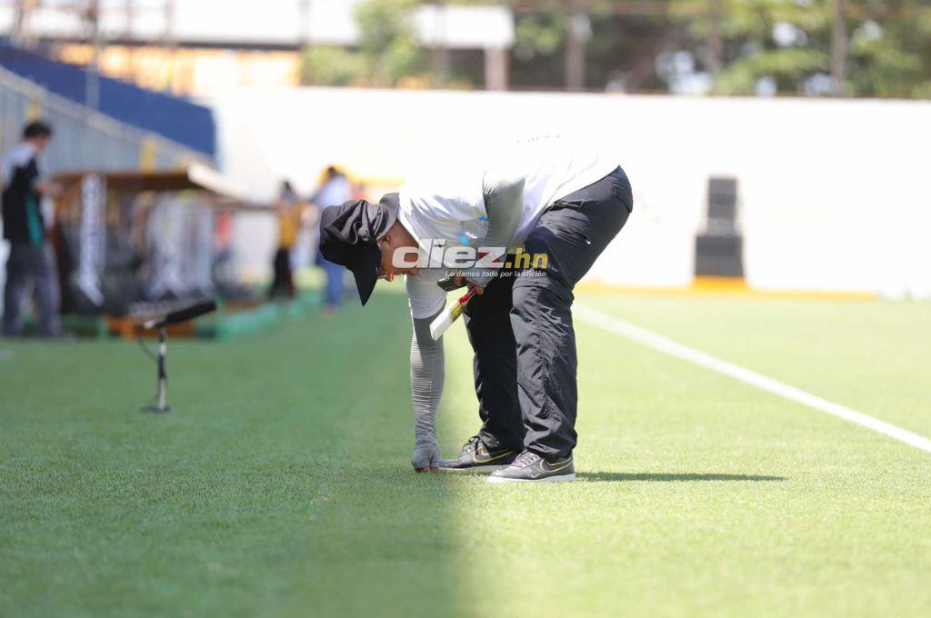 Así luce la nueva grama del estadio Morazán de San Pedro Sula para el Real España vs Olimpia