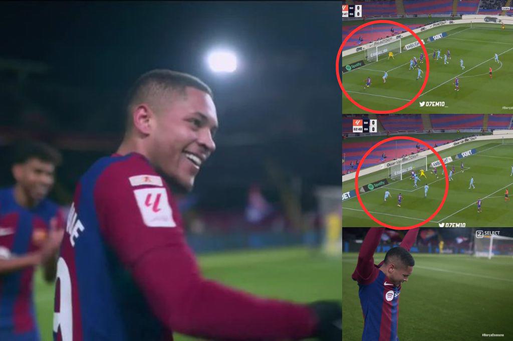 Vitor Roque se estrena con la camiseta del Barcelona: Entró de cambio y en menos de un minuto anotó su primer gol