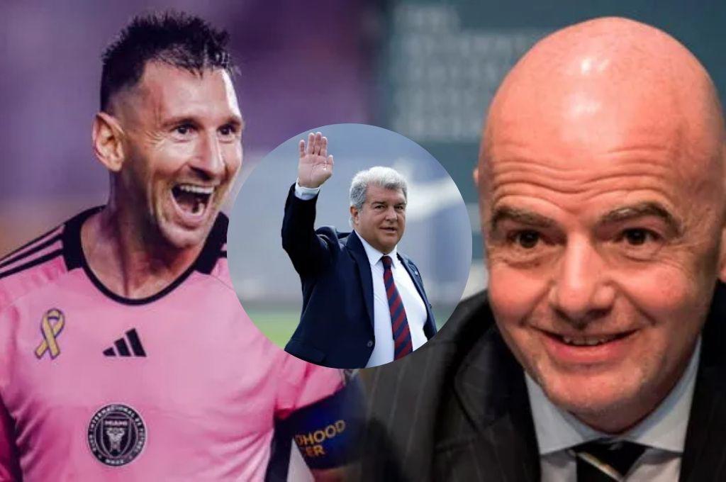 Joan Laporta impacta a toda FIFA con la frase que nadie esperaba sobre Messi: No tienen el historial del Barcelona