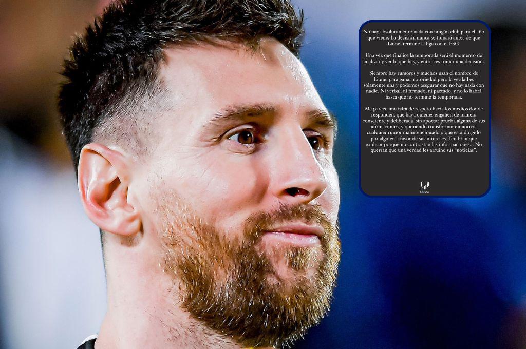 OFICIAL: El contundente comunicado del representante de Messi sobre su futuro en Arabia Saudita