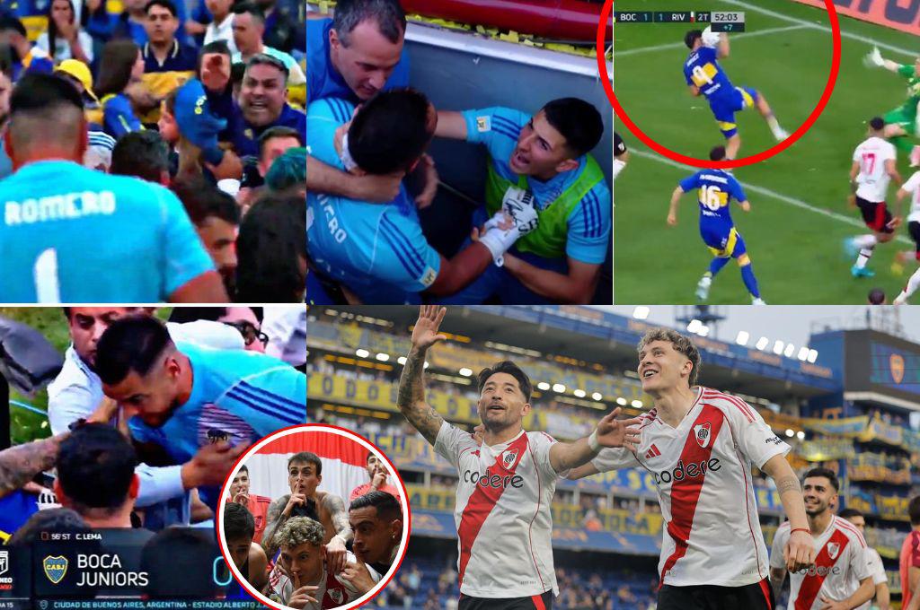 River Plate se burla de La Bombonera, ‘Chiquito’ Romero se encaró con hincha de la barra de Boca y la respuesta del portero