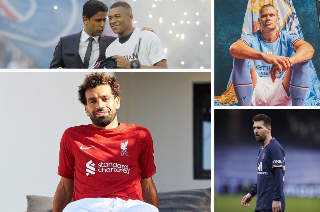 Salah renovó y supera a Cristiano Ronaldo: Cambios en el top-10 de los futbolistas mejor pagados del mundo
