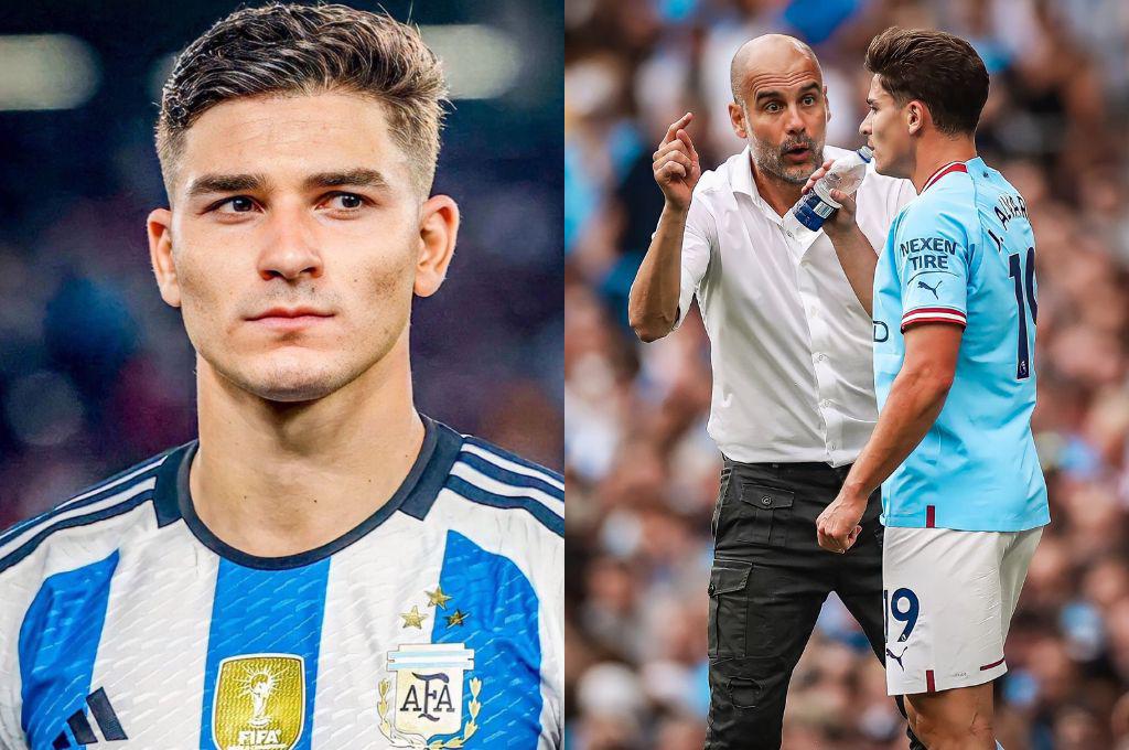 El motivo por el que Julián Álvarez se peleó con Guardiola y la reacción que tuvo Pep ante el reclamo ¿Se va del City?