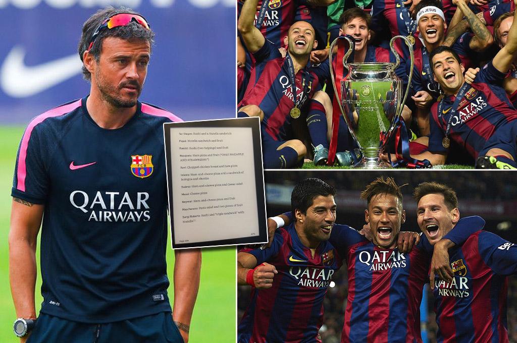 Sandwich triple de Nutella y las pizzas de jamón: se filtra lo que comían Messi y los otros jugadores del Barcelona en 2014