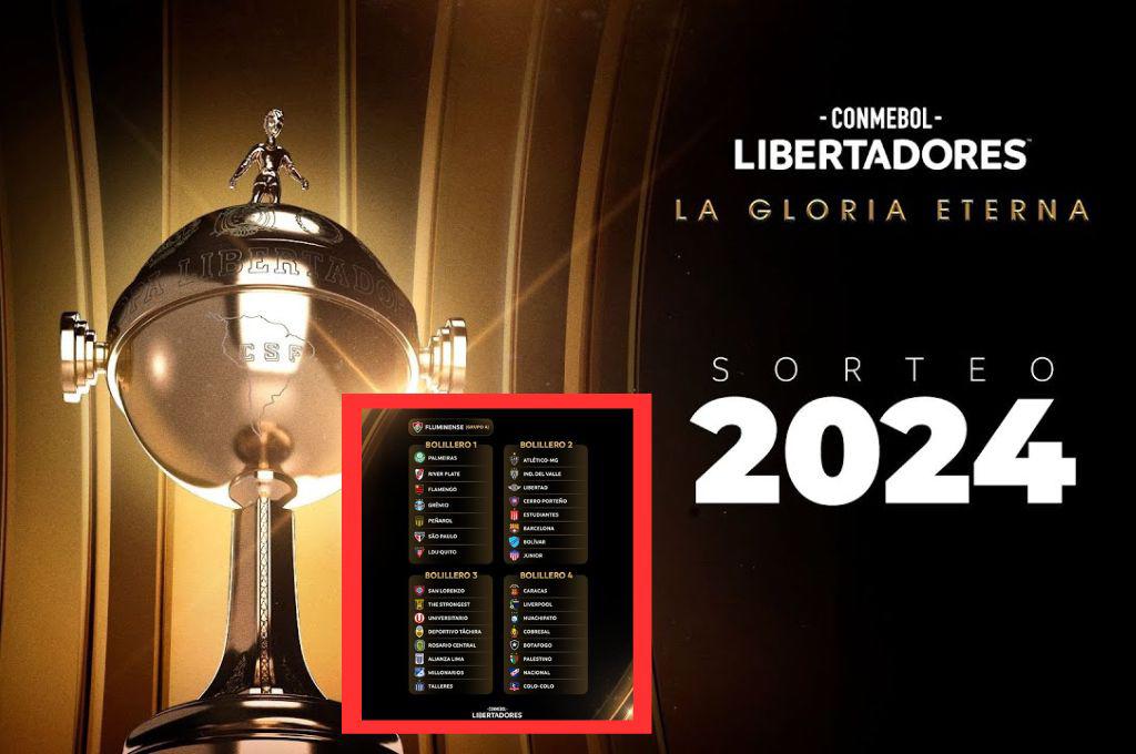 Sorteo Copa Libertadores 2024: equipos, bombos, formato, fecha, hora, canal y dónde ver EN VIVO