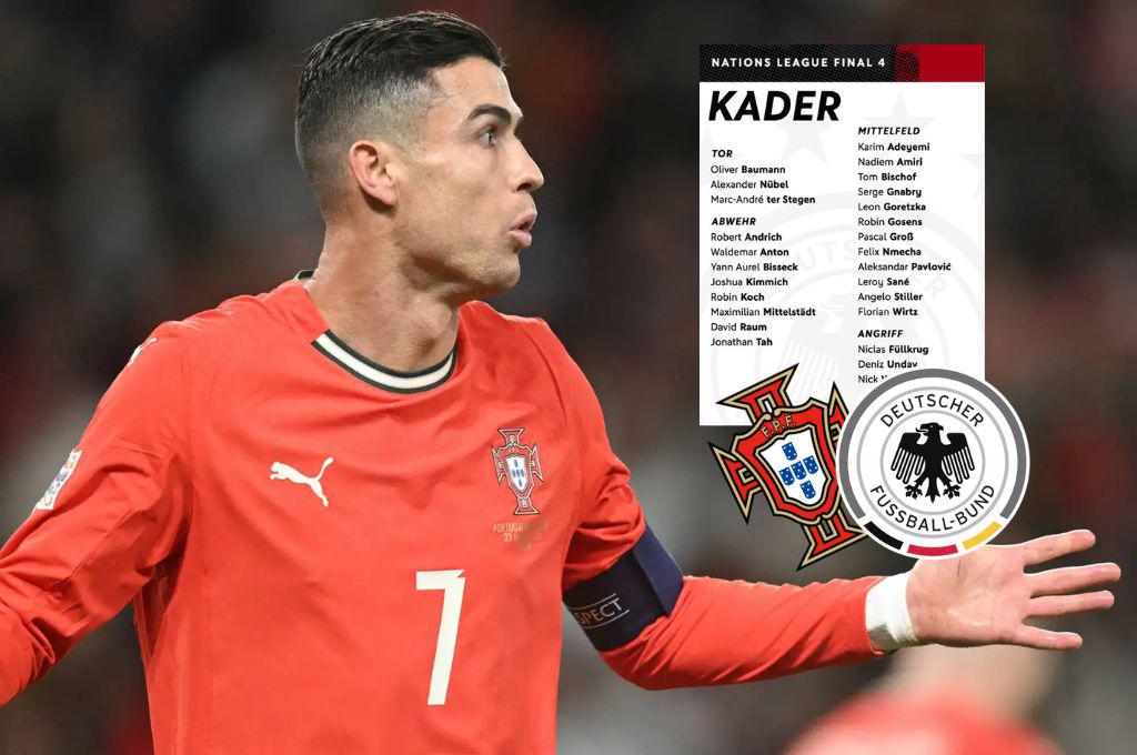 Regresa para dar duro golpe a Cristiano Ronaldo: la convocatoria de Alemania vs Portugal en la Nations League