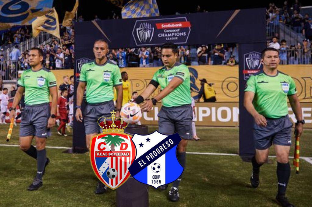 ¡Que no les tiemble el pulso! Estos son los árbitros que impartirán justicia a Real Sociedad y Honduras Progreso en la lucha por el no descenso