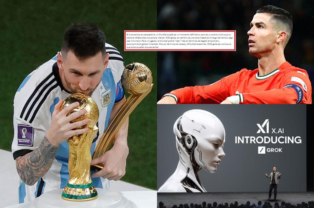 El Mundial de Messi o los 1,000 goles de Cristiano Ronaldo: la IA define qué logro vale más y deja rotunda postura