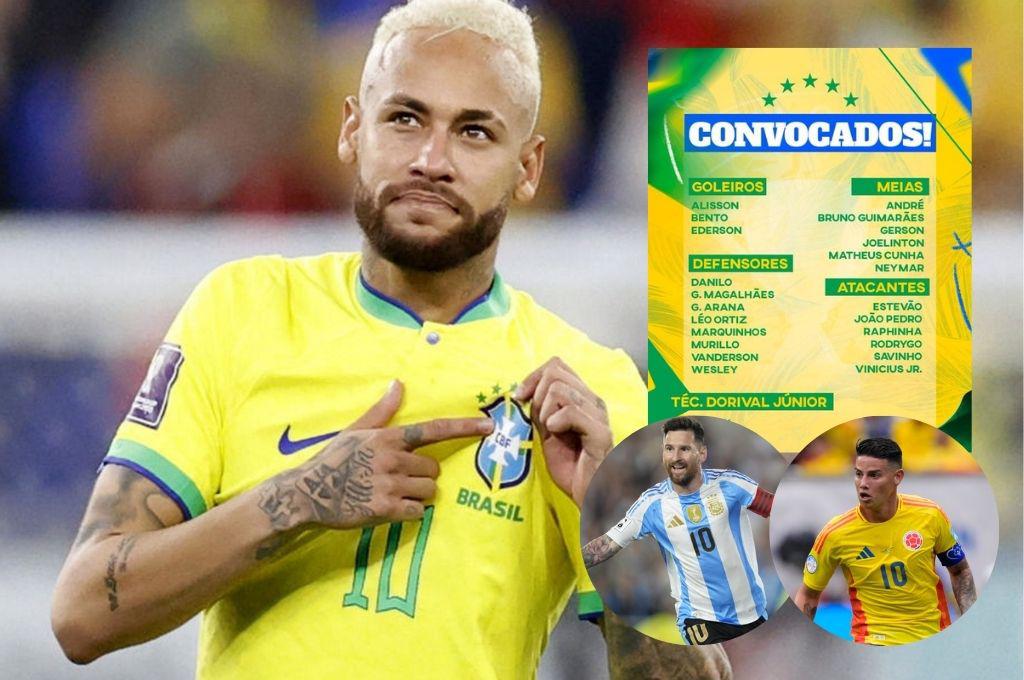 OFICIAL: Neymar regresa y esta es la convocatoria de Brasil para enfrentar a Argentina y Colombia en Eliminatorias