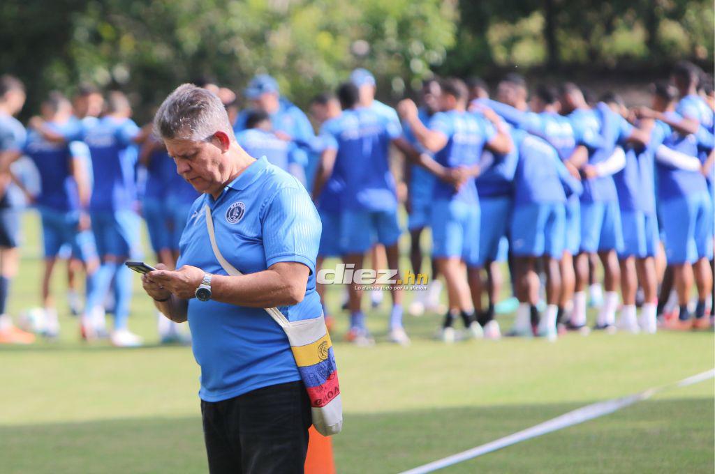 ¡Con nuevo fichaje y Auzmendi! Así fue el último entrenamiento de Diego Vázquez con Motagua previo a enfrentar al Olancho FC