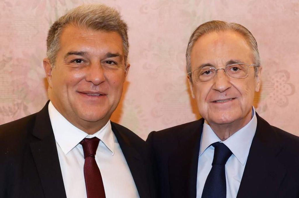 Joan Laporta en el almuerzo que sostuvo con Florentino: “Hemos hablado de la Superliga, es la única solución que vemos”