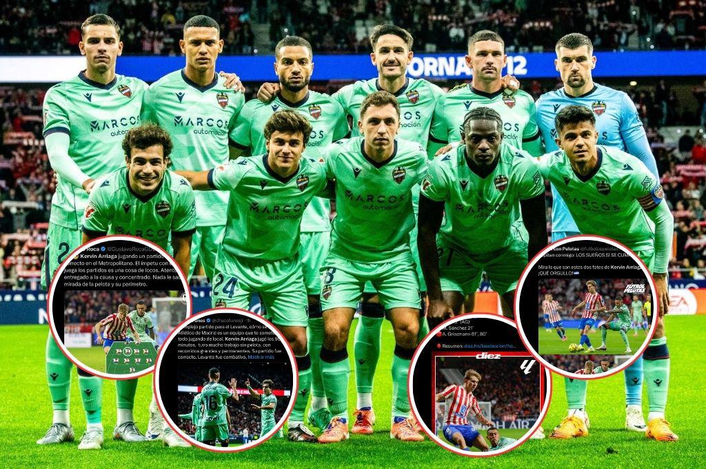Jugadorazo de cojones es una cosa loca: la prensa se rinde ante Kervin Arriaga tras su partido en el Levante-Atlético