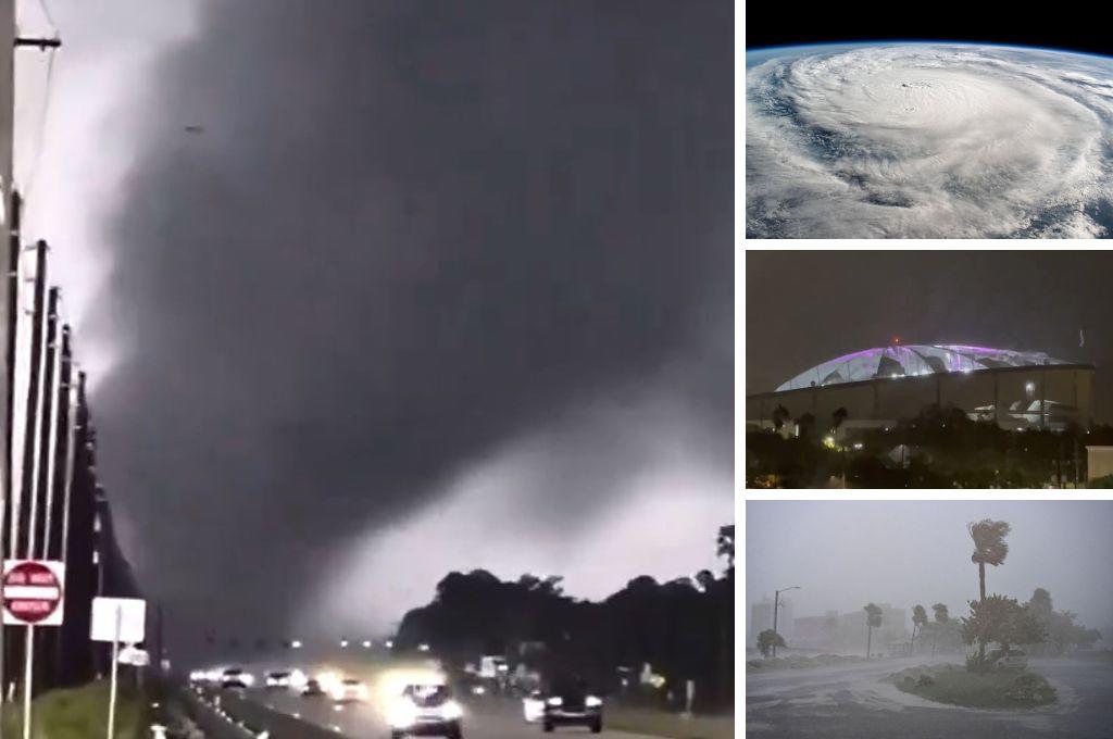 Huracán Milton: Las impactantes imágenes del desastre en Florida, fallecidos y se formaron hasta tornados