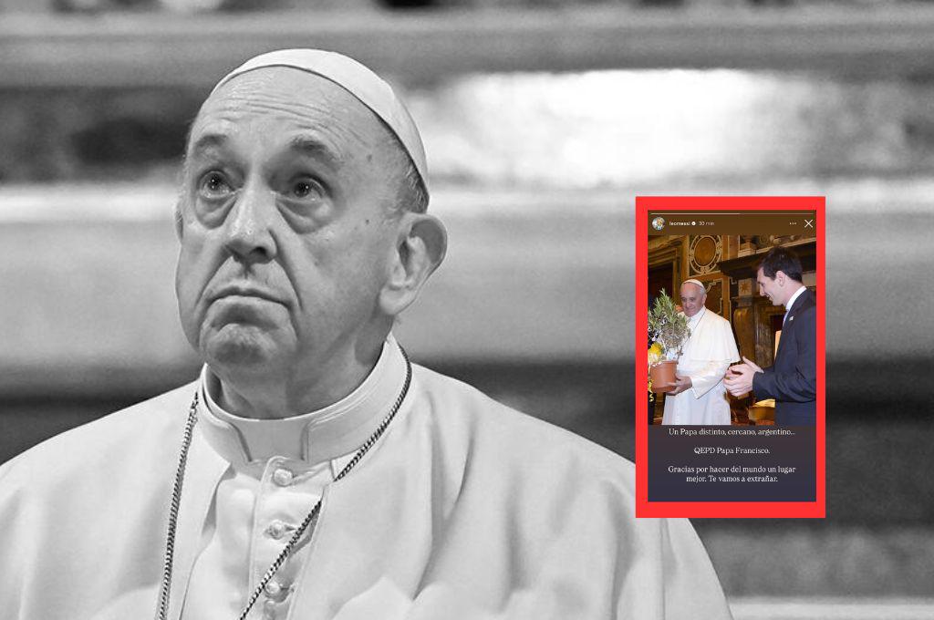 El emotivo mensaje de Leo Messi al Papa Francisco tras su fallecimiento: Te vamos a extrañar