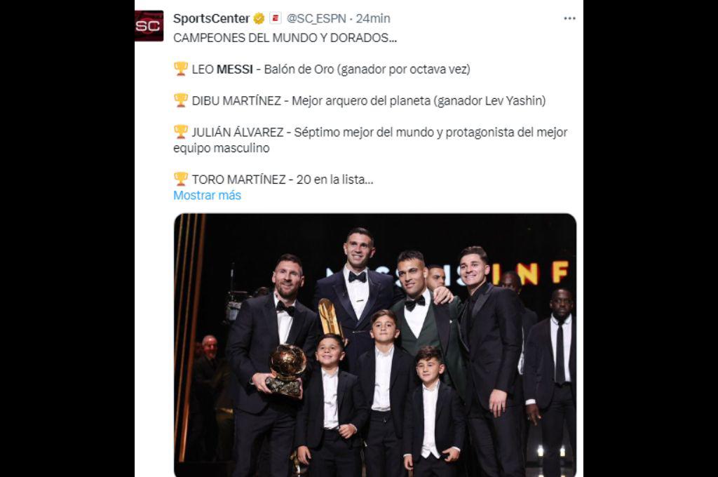 “Messi tiene más Balones de Oros que Brasil”, “leyenda”, “Infint8”: Las portadas internacionales se rinden ante el mejor del mundo