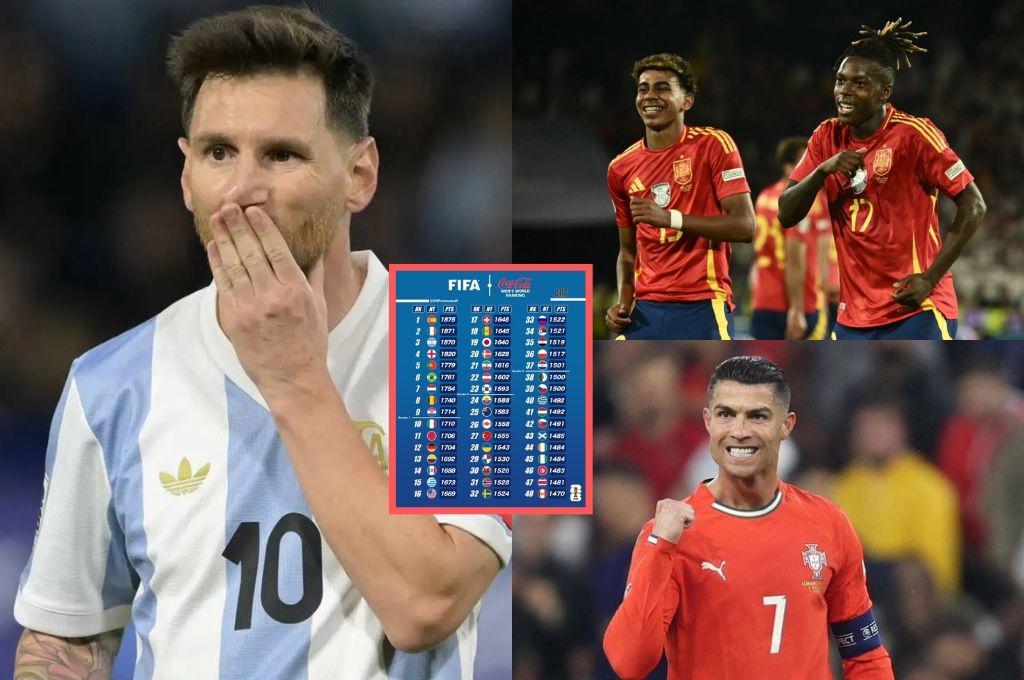 Messi y Argentina reciben la peor noticia del año y Cristiano se acerca: así quedaría el Ranking tras la fecha FIFA de septiembre