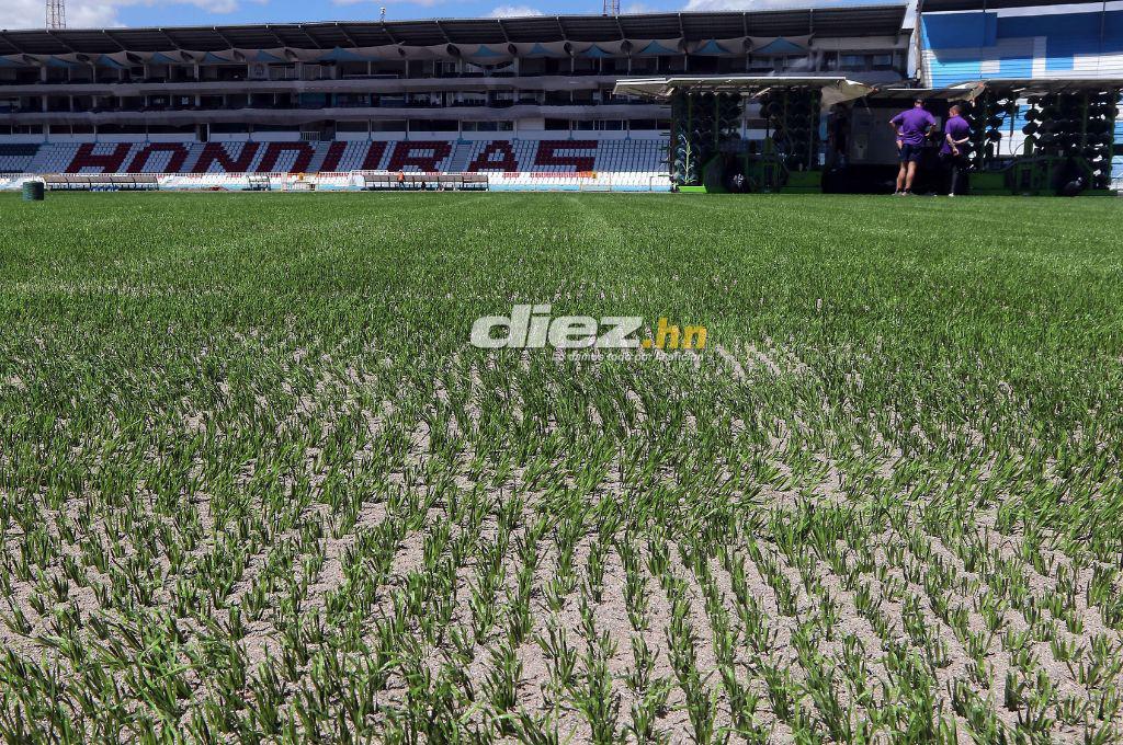 ¡Una belleza! Así luce el estadio Nacional Chelato Uclés con la implementación del césped sintético ¿Cuándo estará listo?