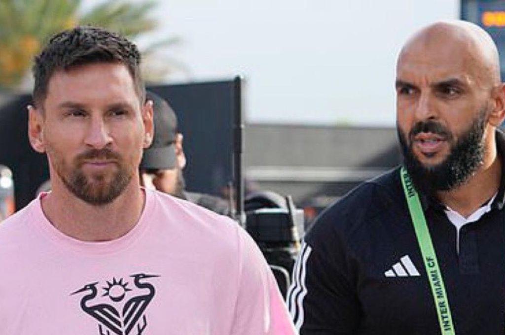 El tremendo salario de Yassine Cheuko, guardaespaldas que cuidó de Messi en Honduras: la foto que se volvió viral en San Pedro Sula