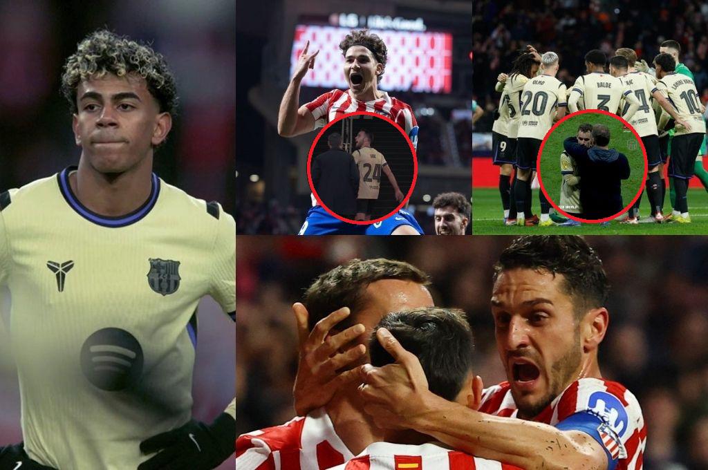 La traición de Hansi Flick, le celebró en la cara al Barcelona y la polémica arbitral en la paliza del Atlético en Copa del Rey