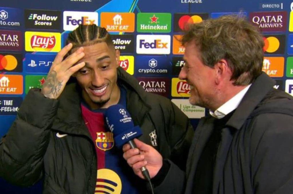 El motivo por el que Raphinha pidió perdón luego de la goleada del Barcelona al Dortmund en Champions League