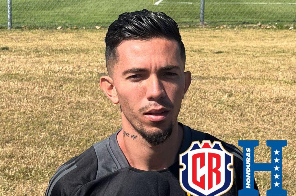 Jefferson Brenes, volante de Costa Rica, habló de Honduras: “Presión siempre habrá, pero tenemos que respetar al rival”