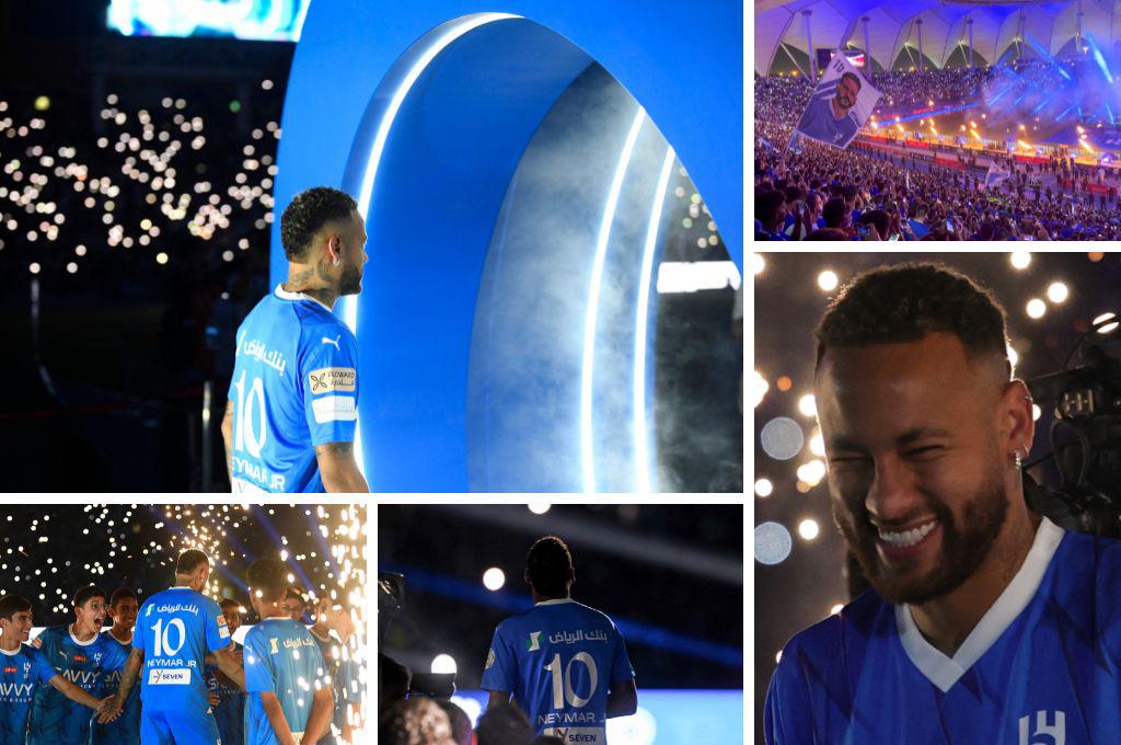 “Llamaron loco a Cristiano”: Neymar fue presentado con el Al-Hilal: Rayos lásers y fuegos artificiales iluminaron el cielo de Riad