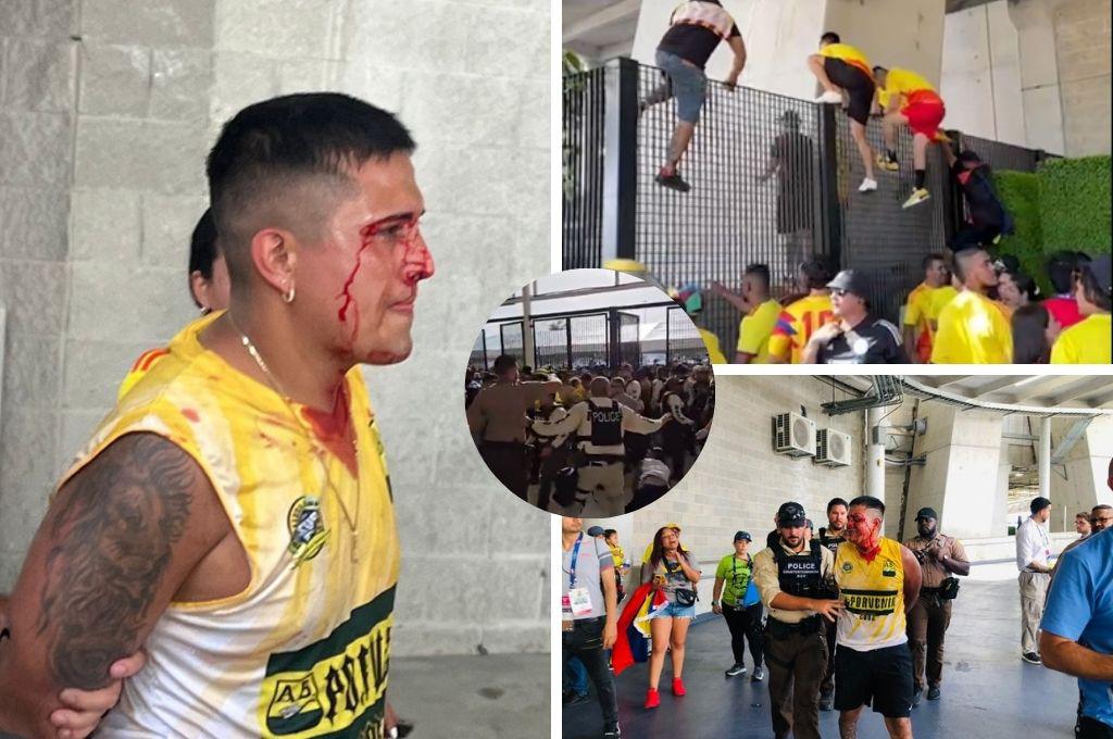 Batalla campal en la final de Copa América: hinchas causan caos, Policía captura aficionados en la previa Argentina vs Colombia