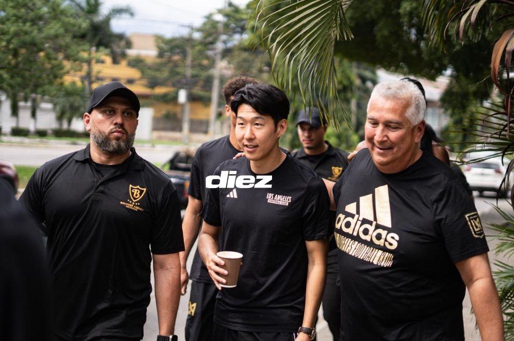 ¿Con cuántos guardaespaldas? Heung-min Son y jugadores de Los Ángeles FC sorprenden caminando por calles de SPS